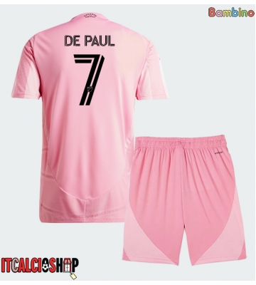 Inter Miami Rodrigo De Paul #7 Prima Maglia Bambino 2026-27 Manica Corta (+ Pantaloni corti)